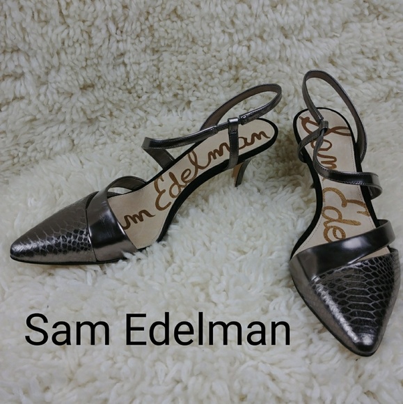Sam Edelman Shoes - Sam Edelman Silver Heels
